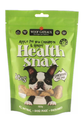 Health Snax by Woof Gateaux, apple pie, cinnamon & ginger dog treats.
