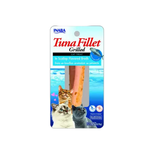 Inaba grilled tuna fillets in broth for cats.