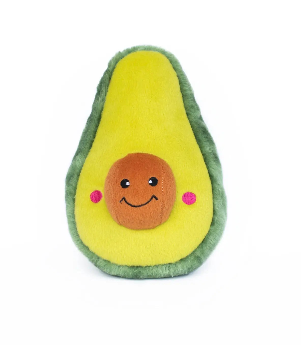 Zippy Paws avocado plush toy for interactive play.
